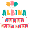 maglietta Albina buon compleanno happy birthday