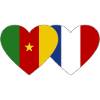 Senegal France Flag Heart