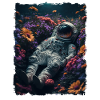 Astronaut lying in Blumenfeld