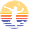 Sport Retro Sunset Badminton