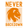 never backdown