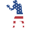 Sport Us Flag Boxing