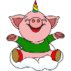 Schweinhorn bunt