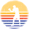 Sport Retro Sunset Boxing
