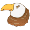 Eagle Bird Animal Head Symbol