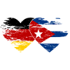 Germany Cuba flag used heart