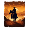 Western Cowboy Desert