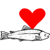 I Love Fish (Handdrawn)