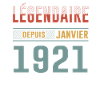 Légendaire Depuis Janvier 1921 Anniversaire