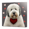 Old English Sheepdog Valentines Day