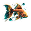 Fish Lover Illustration
