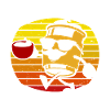 Half human half coffee