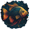 Farbige Fisch Illustration