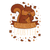 Gefährliches Laubtier Eichhörnchen
