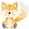 Fox geometrisch farbig
