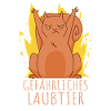 Gefährliches Laubtier Eichhörnchen