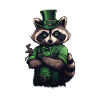 Raccoon St. Patty