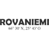 Rovaniemi - Finlande - Coordonnées - Longitude