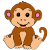 Baby Monkey Illustration – Nursery Motif