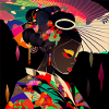 Une geisha girl