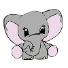 Elephant with Big Ears – Nursery Motif