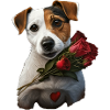 Jack Russell Terrier Saint-Valentin