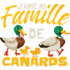 J'aime ma famille de canards