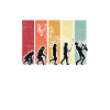Human Evolution Saxophone Jazz Musician