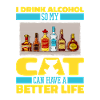 Drinking alcohol drinking cat