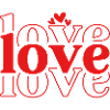 Love Love Love - Valentine Shirt