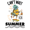 Pineapple skates in tropical summer