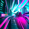 beautiful abstract neon lights