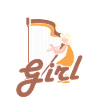 Harp Girl Harfe