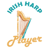 Irish Harp Player Harfe