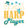 Irish Harp Player Harfe
