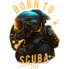 Born to Scuba Dive - Taucher, Spruch, Geschenkidee