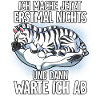 Langschläfer Zebra Müde Schlaf
