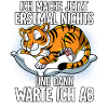 Langschläfer Tiger Müde Schlaf