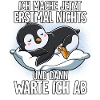 Langschläfer Pinguin Müde Schlaf