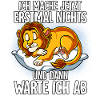 Langschläfer Löwe Müde Schlaf