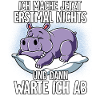 Langschläfer Nilpferd Müde Schlaf
