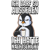 Ich Hatte Nachtschicht Kaffee Pinguin