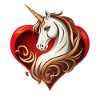 Einhorn Herz