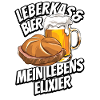 Leberkas + Bier - Fast Food - Spruch