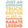 Truck Driver Karate retro