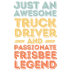 Truck driver Frisbee retro