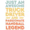Truck driver handball retro
