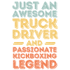 Truck driver kickboxing retro