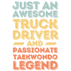 Truck driver Taekwondo retro