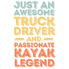 Truck driver kayak retro